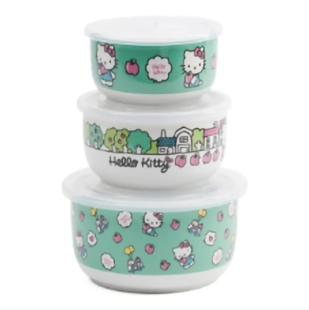 Hello Kitty 6 Piece Bowl Set NWOB